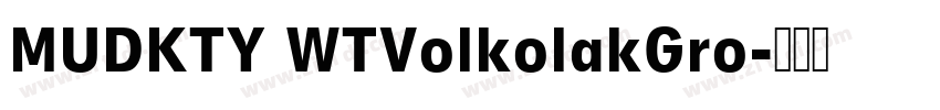 MUDKTY WTVolkolakGro字体转换